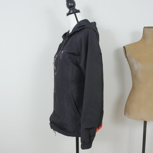 RIPNDIP Black Snap Button Hoodie Colorful Cat Flame Graphics Size Small Jacket - Picture 12 of 14